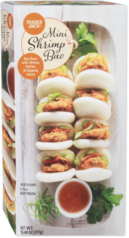 Mini Shrimp Bao Soft Bun Seafood Dumpling Snack 10.48 Oz