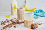 Banana Almond Butter Protein Smoothie – Creamy Fitness Energy Drink 16 Fl Oz