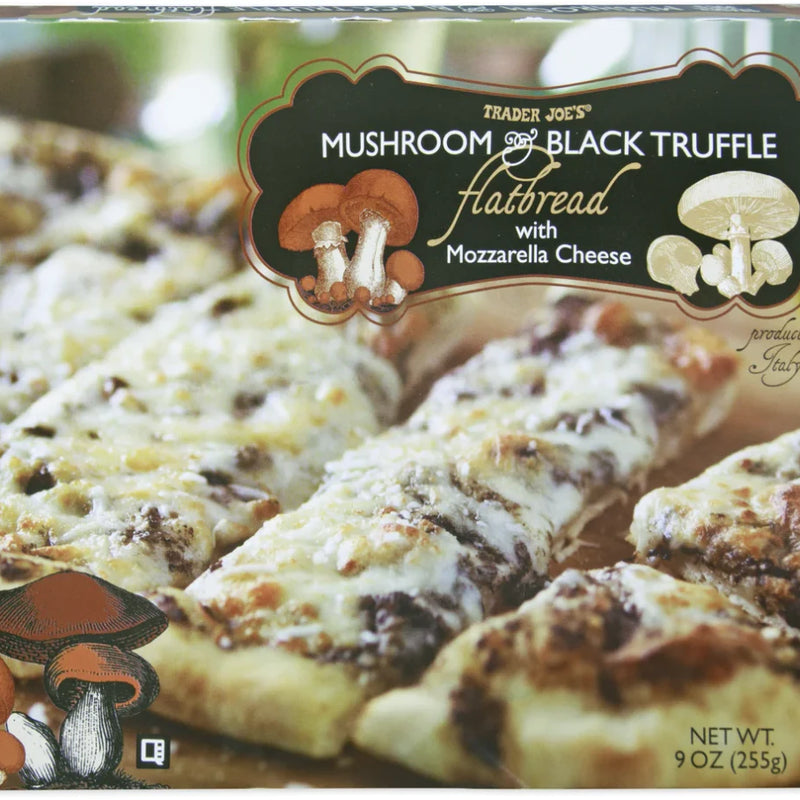 Mushroom & Black Truffle Flatbread Italian Cheese Pizza 9 Oz