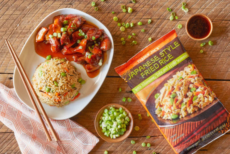 Japanese Style Fried Rice Frozen Vegetable Rice with Tofu 16 Oz