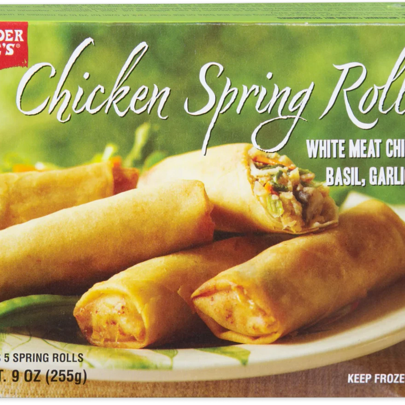 Chicken Spring Rolls Crispy Asian Frozen Appetizer 9 Oz