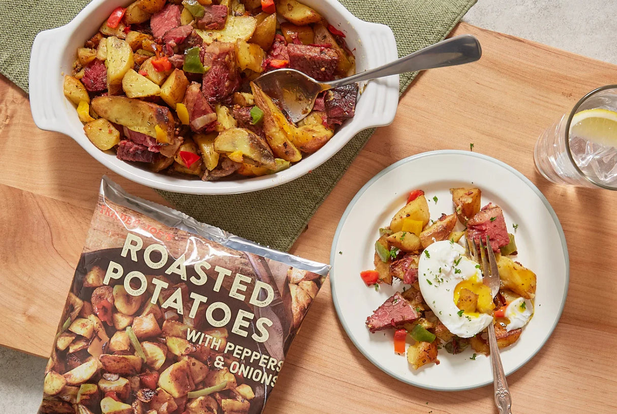 Roasted Potatoes with Peppers & Onions Frozen Side Dish 24 Oz