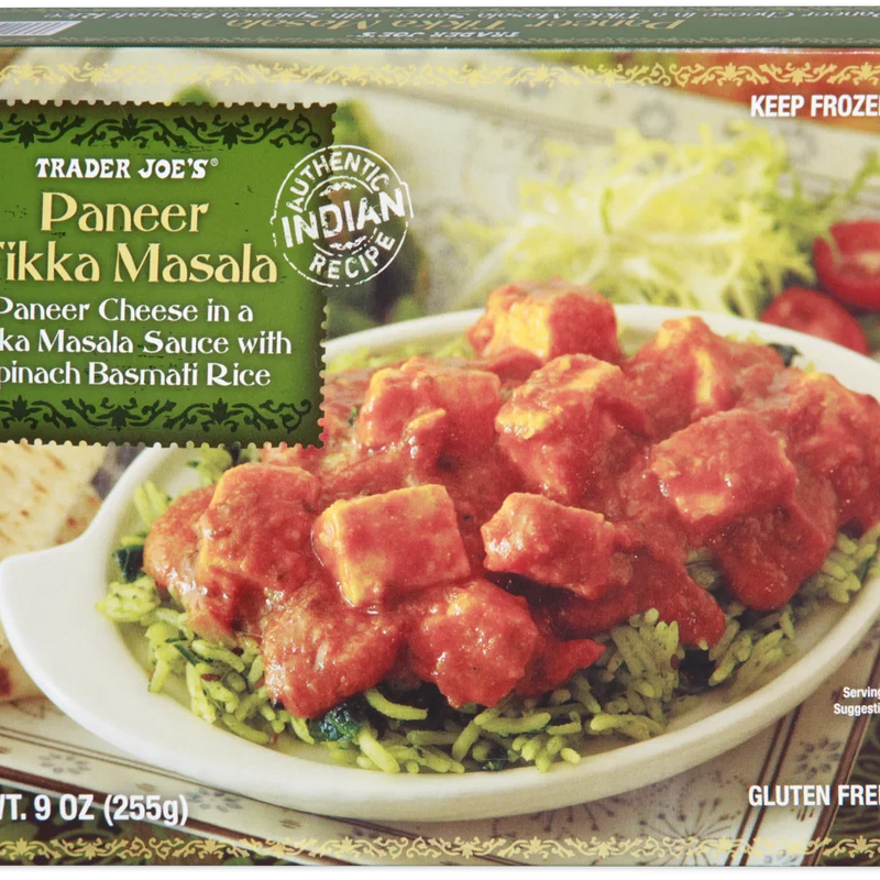 Paneer Tikka Masala with Spinach Rice Frozen Indian Meal 9 Oz