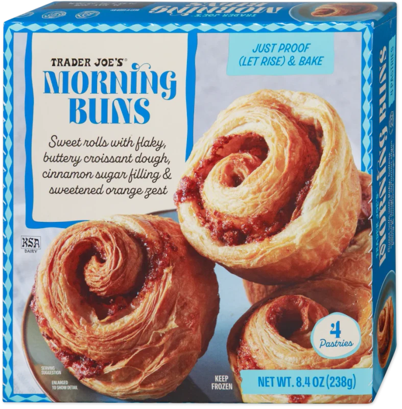 Morning Buns Cinnamon Sugar Flaky Pastry with Orange Zest 8.4 Oz