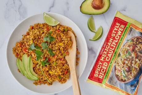 Mexican Style Riced Cauliflower Spicy Vegan Vegetable Bowl 16 Oz