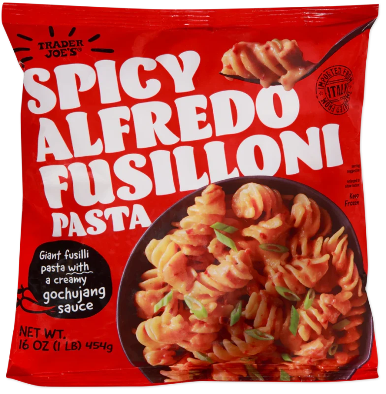 Spicy Alfredo Fusilloni Pasta Creamy Korean Italian Fusion Meal 16 Oz