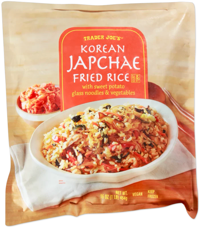 Korean Japchae Fried Rice Glass Noodles Vegetable Meal 16 Oz