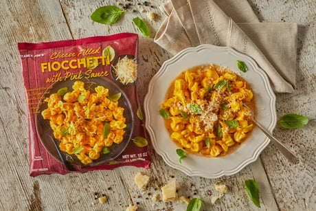 Cheese Filled Fiocchetti Pasta Creamy Pink Sauce Frozen Meal 16 Oz