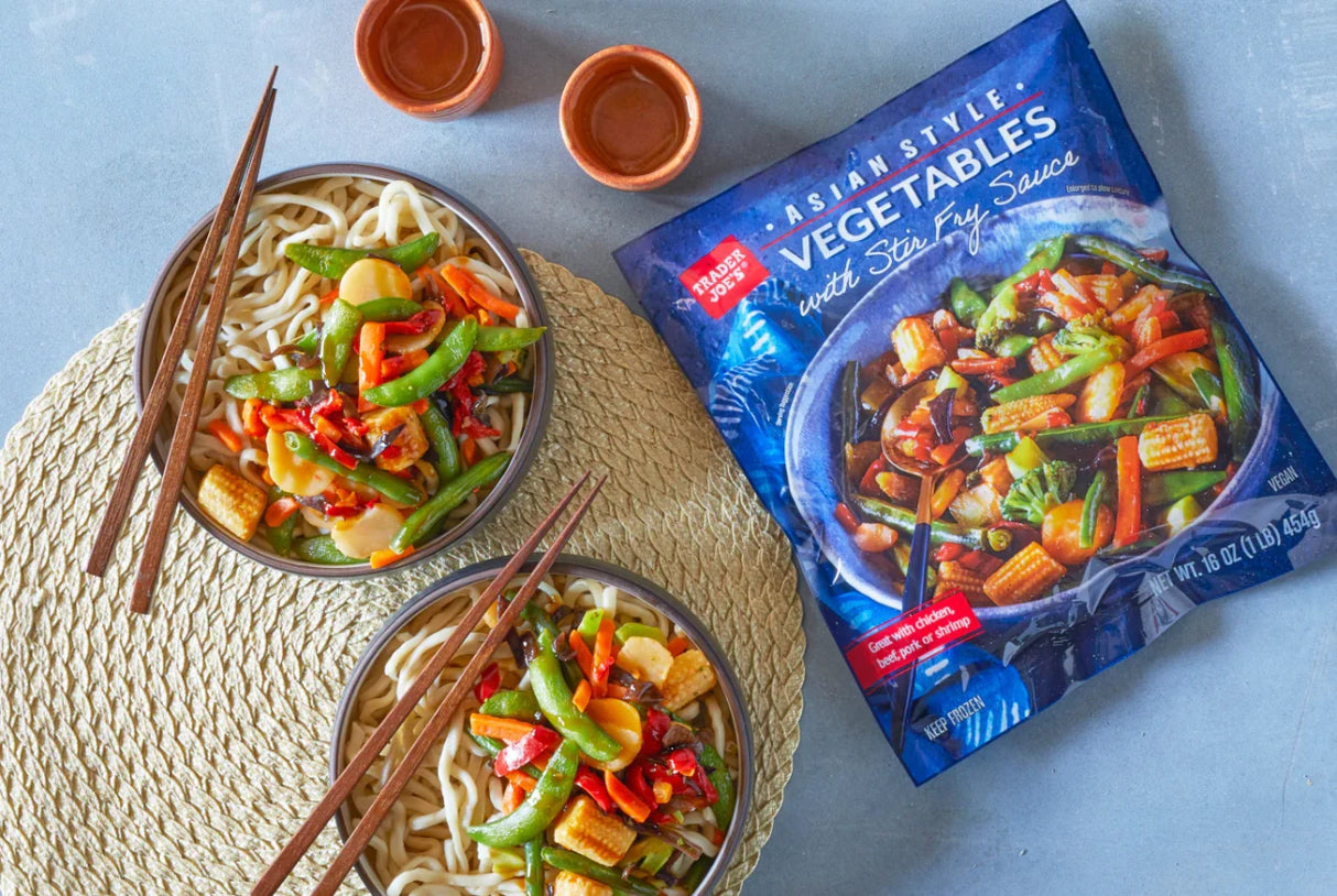 Asian Style Vegetables Stir Fry Mix with Soy Sauce Frozen 16 Oz