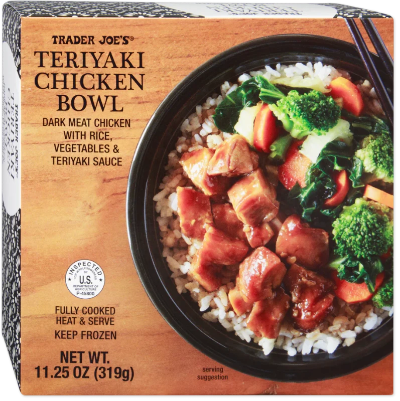 Teriyaki Chicken Bowl Frozen Rice Meal with Vegetables 11.25 Oz