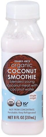 Organic Coconut Smoothie – Creamy Tropical Organic Drink 8 Fl Oz
