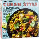 Cuban Style Citrus Garlic Chicken Bowl Rice & Beans Meal 11 Oz