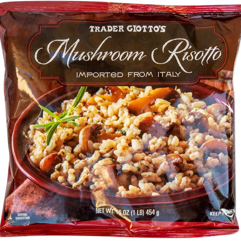 Mushroom Risotto Creamy Italian Rice Savory Frozen Meal 16 Oz