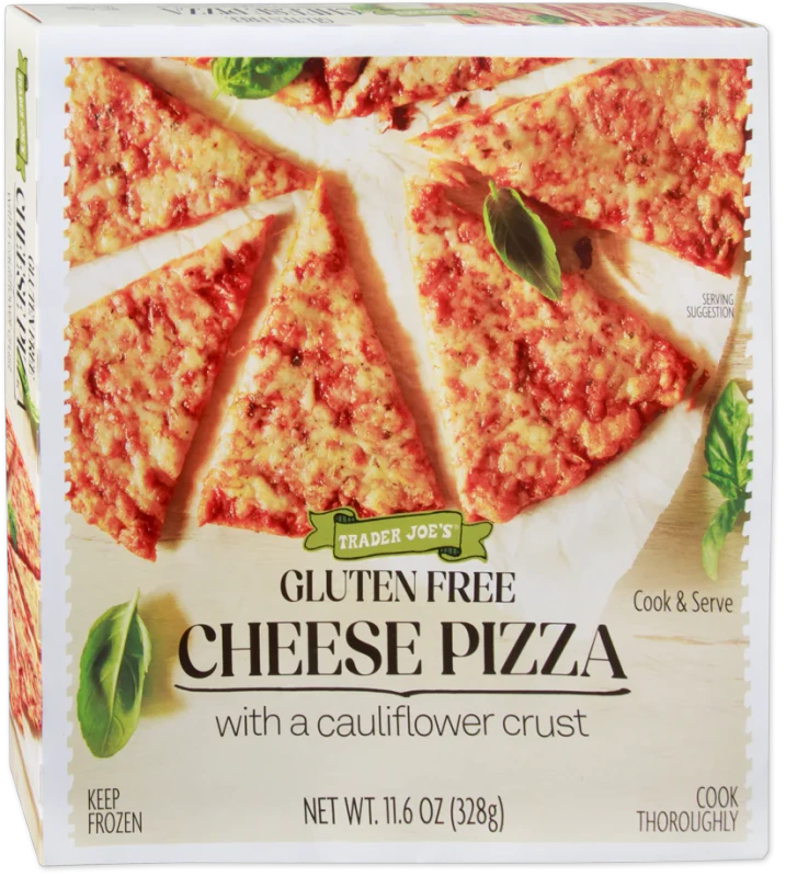 Gluten Free Cheese Pizza Cauliflower Crust Frozen Ready to Bake 11.6 Oz