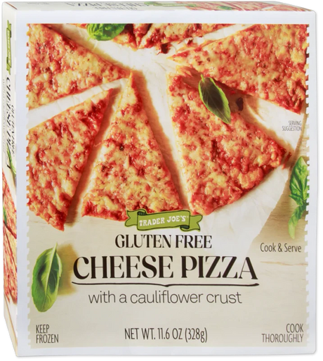Gluten Free Cheese Pizza Cauliflower Crust Frozen Ready to Bake 11.6 Oz