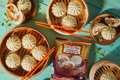 Cha Siu Bao Steamed Pork Buns Chinese BBQ Dim Sum 8 Oz
