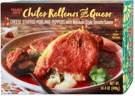Chiles Rellenos Con Queso Frozen Stuffed Pepper Meal 14.4 Oz