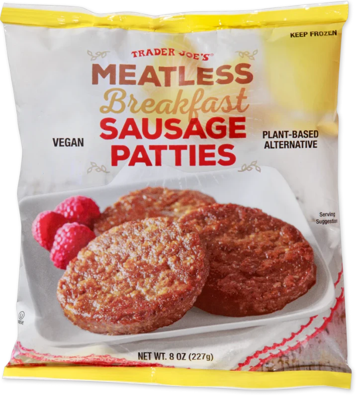 Meatless Breakfast Sausage Patties Vegan Protein Rich Sausage 8 Oz
