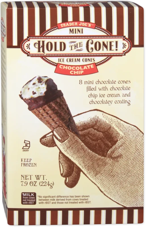 Chocolate Chip Mini Ice Cream Cones Crispy Chocolate Dessert 7.9 Oz