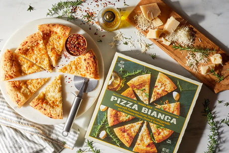 Pizza Bianca White Cheese Pizza Parmesan Mozzarella Rosemary 12.2 Oz