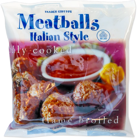 Italian Style Beef Meatballs Fully Cooked Frozen Ready Meal 16 Oz