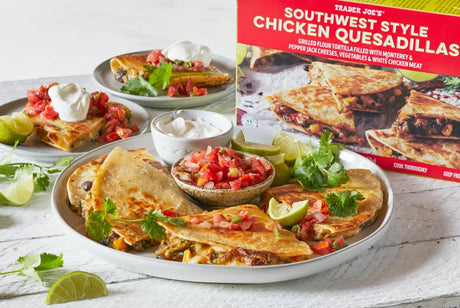 Southwest Chicken Quesadillas Frozen Cheesy High Protein Meal 12 Oz