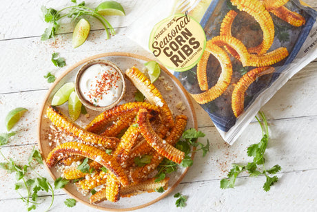 Seasoned Corn Ribs Vegan Buttered Frozen Corn Side Dish 15 Oz
