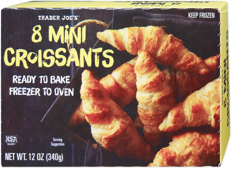 Mini Croissants 8 Pack Buttery Flaky Frozen Pastry 12 Oz