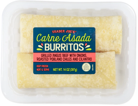 Carne Asada Burritos Beef Frozen Wrap Ready Meal 14 Oz