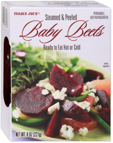 Fresh Steamed & Peeled Baby Beets Ready-to-Eat for Salads, Soups, and Sides - 8 Oz