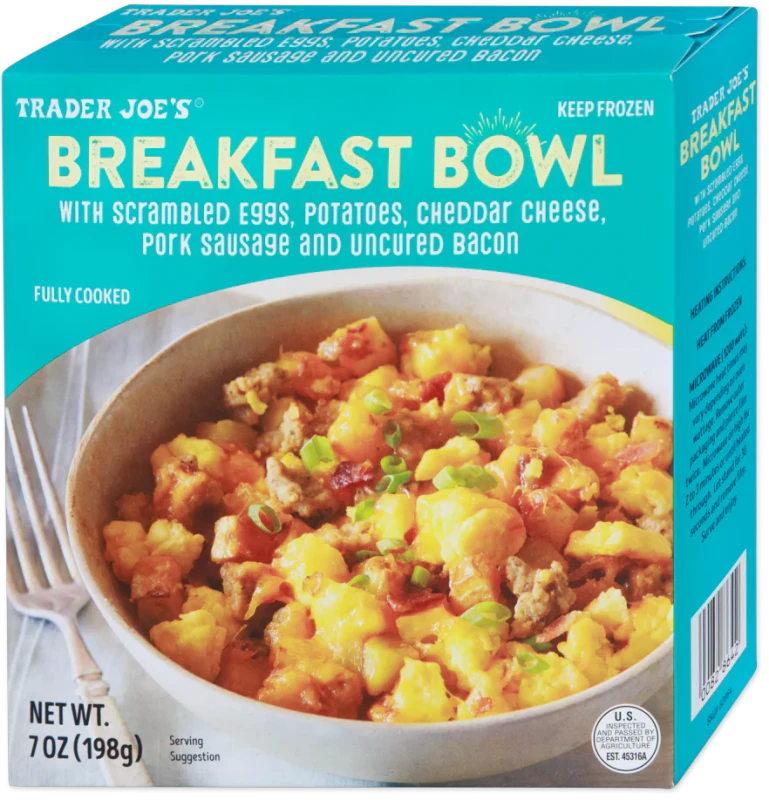 Savory Breakfast Bowl Eggs Sausage Bacon Cheese Ready Meal 7 Oz