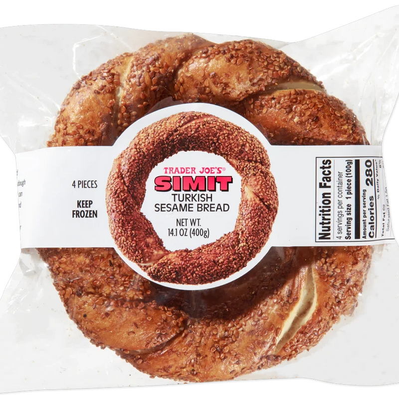 Turkish Simit Sesame Bread Crispy Chewy Traditional Bakery 14.1 Oz