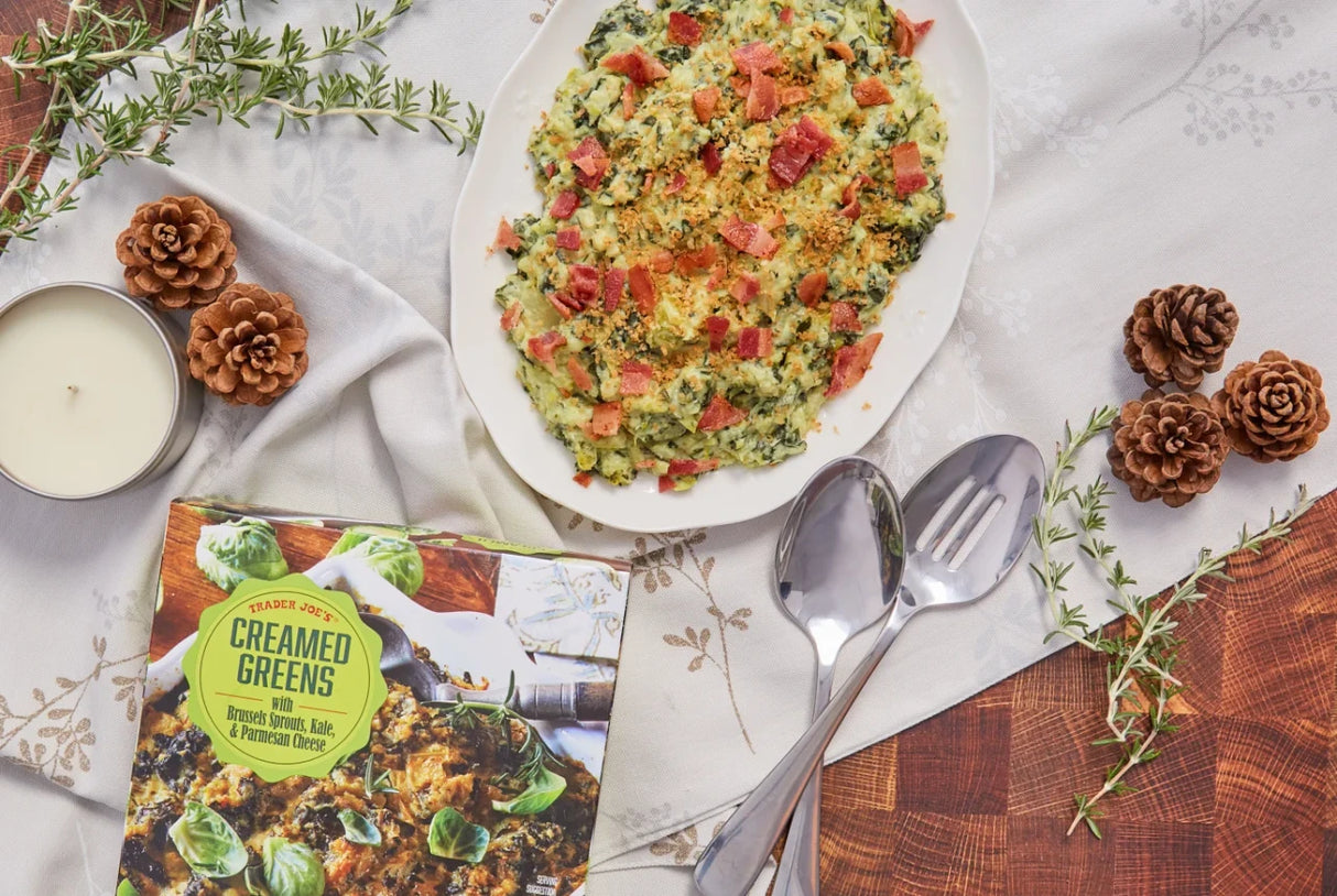 Creamed Greens Brussels Sprouts & Kale Frozen Side Dish 16 Oz