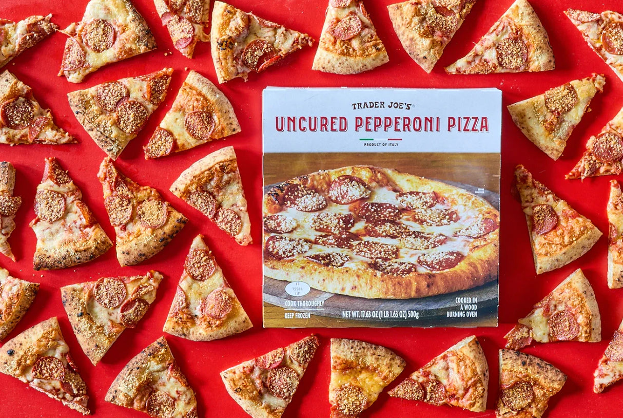 Uncured Pepperoni Pizza Wood Fired Frozen Cheese Pizza 17.63 Oz