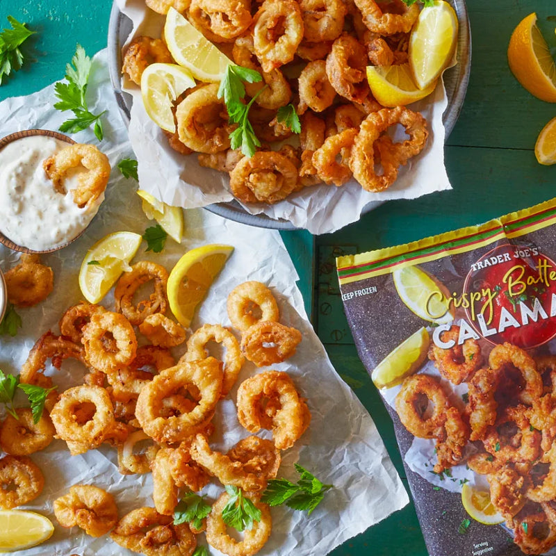 Crispy Battered Calamari Frozen Squid Rings Seafood Snack 16 Oz