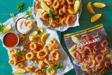 Crispy Battered Calamari Frozen Squid Rings Seafood Snack 16 Oz