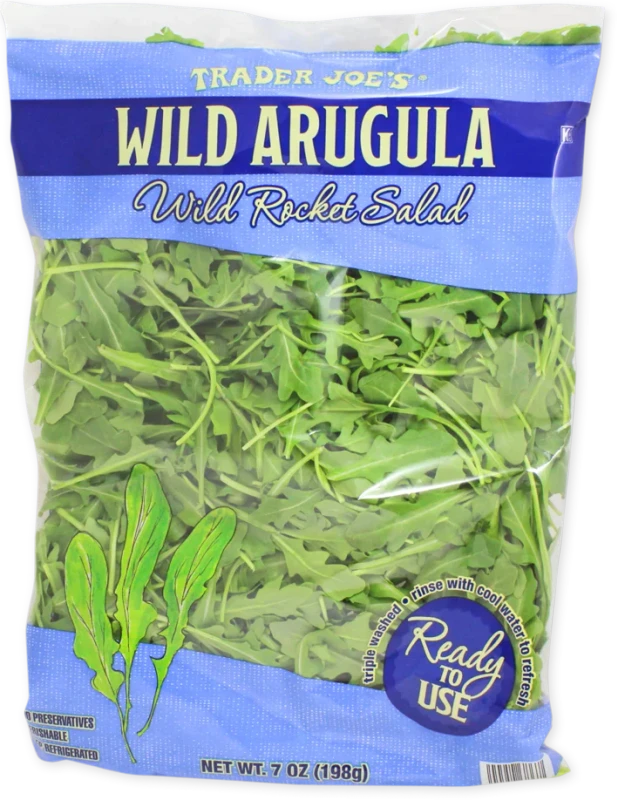 Wild Arugula Fresh Leafy Greens Peppery Flavor for Salads and Recipes - 7 Oz