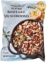 Sliced Shiitake Mushrooms Frozen Ready to Cook Umami Rich 10 Oz