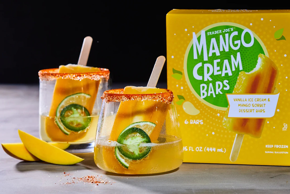 Mango Cream Bars Vanilla Ice Cream Mango Frozen Dessert 15 Fl Oz