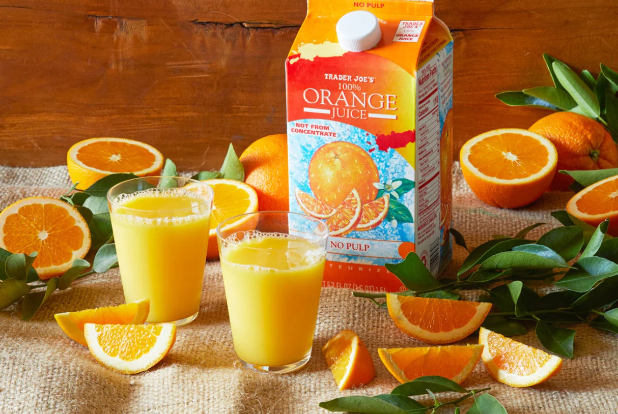 100% Orange Juice No Pulp – Smooth Citrus Drink 52 Fl Oz