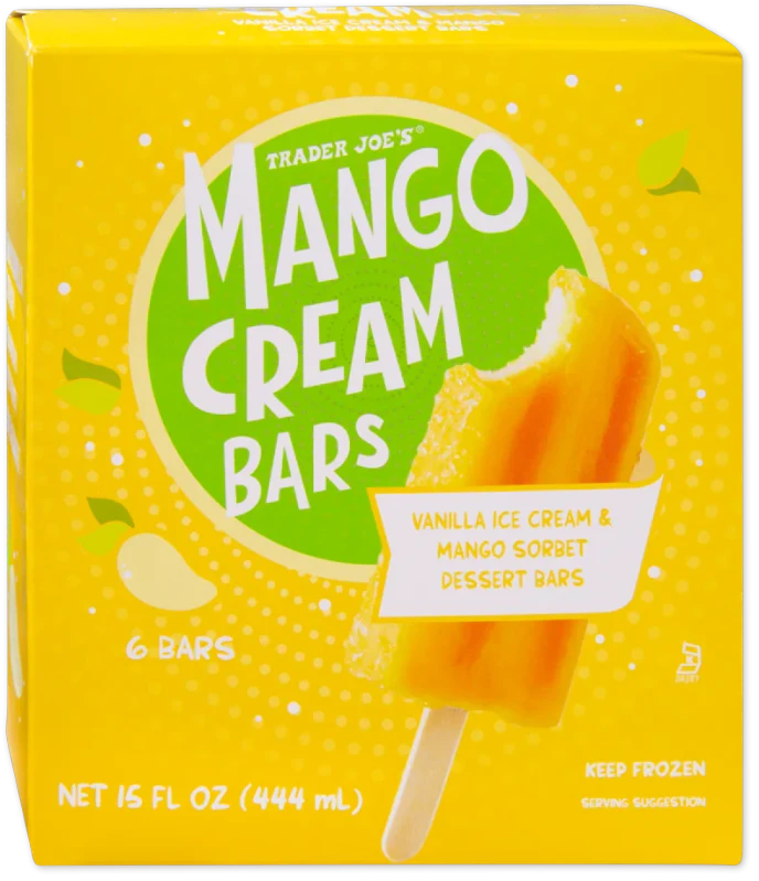 Mango Cream Bars Vanilla Ice Cream Mango Frozen Dessert 15 Fl Oz