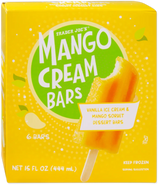 Mango Cream Bars Vanilla Ice Cream Mango Frozen Dessert 15 Fl Oz