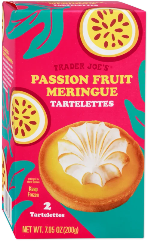 Passion Fruit Meringue Tartelettes French Style Dessert Tart 7.05 Oz