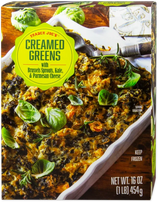 Creamed Greens Brussels Sprouts & Kale Frozen Side Dish 16 Oz