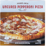 Uncured Pepperoni Pizza Wood Fired Frozen Cheese Pizza 17.63 Oz