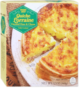 Quiche Lorraine Ham & Swiss Cheese Savory Egg Pie 12 Oz