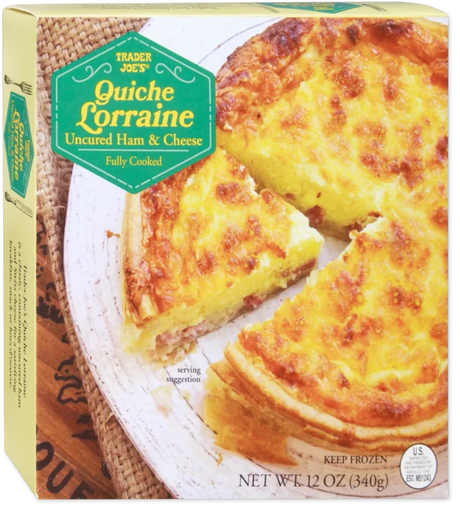 Quiche Lorraine Ham & Swiss Cheese Savory Egg Pie 12 Oz