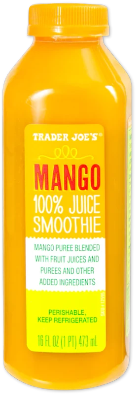 Mango 100% Juice Smoothie – Tropical Sweet Mango Drink 16 Fl Oz