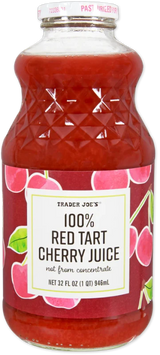 100% Red Tart Cherry Juice – Bold Antioxidant Drink 32 Fl Oz