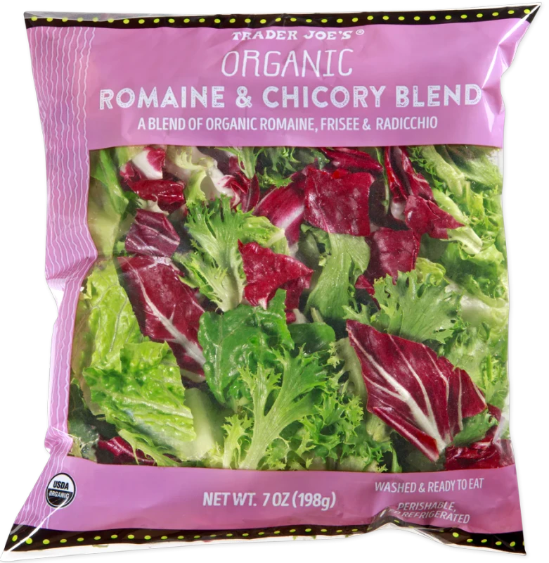 Organic Romaine & Chicory Blend Pre-Washed Fresh Salad Greens - 7 Oz Organic